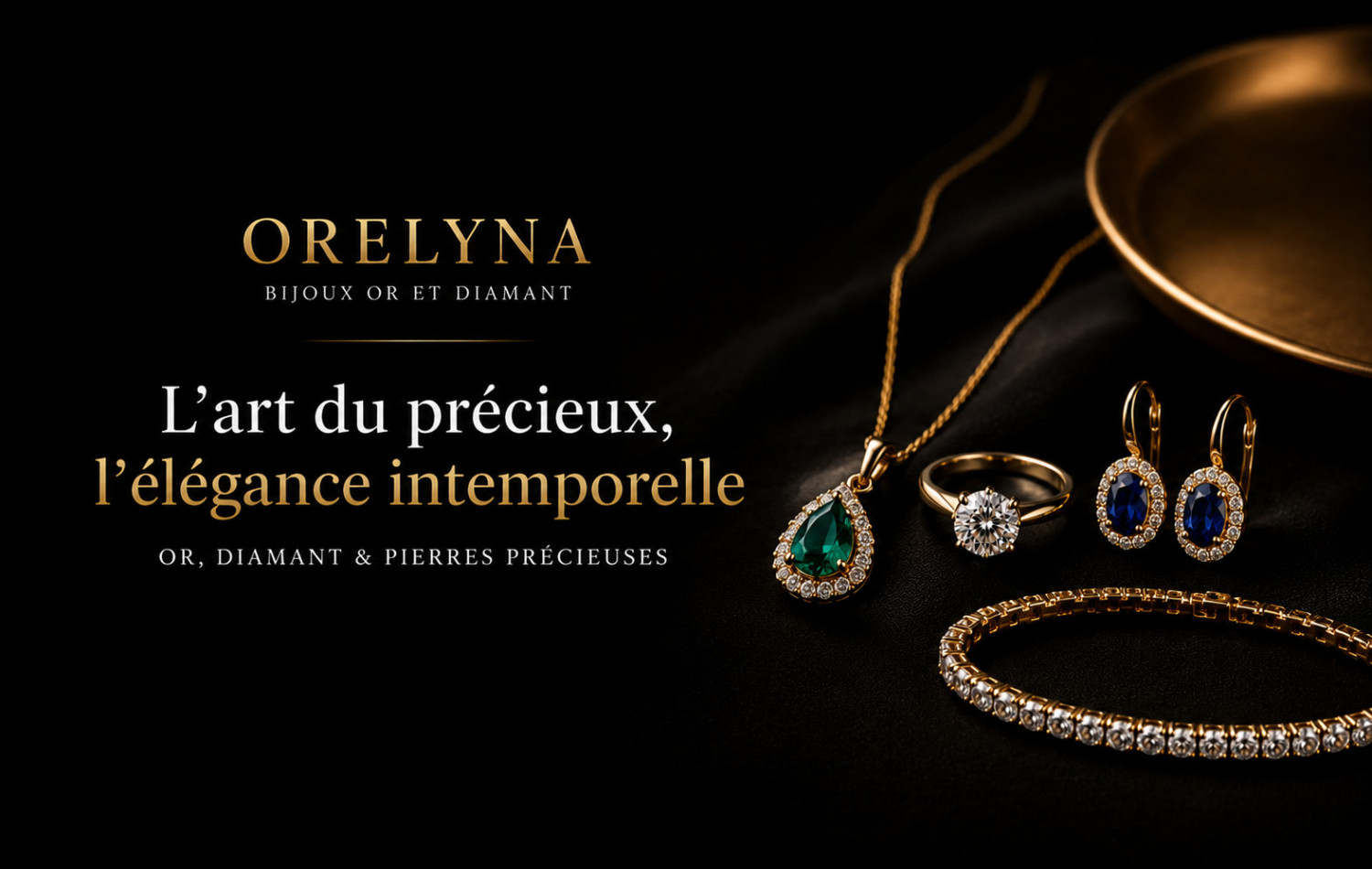 L’univers des bijoux en or, diamant et pierres précieuses chez Orelyna